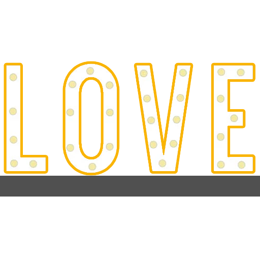 Icon Leuchtbuchstaben LOVE Lights  (DJ Bremen)
